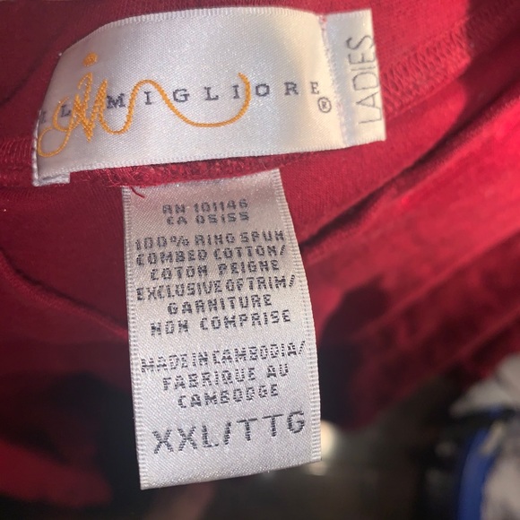 Turtleneck basic Red long sleeve - Picture 3 of 3